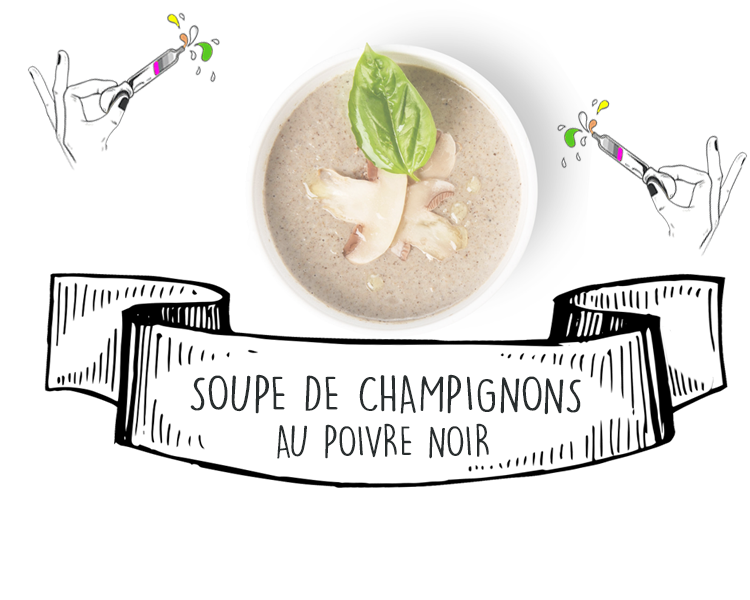 Cuisine et Recettes aux Huiles Essentielles : Soupe de champignons au poivre noir